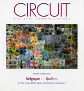 Circuit Volume 31 / Numero 21: Belgique-Québec: Échos d